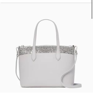 NWT Kate Spade flash glitter satchel